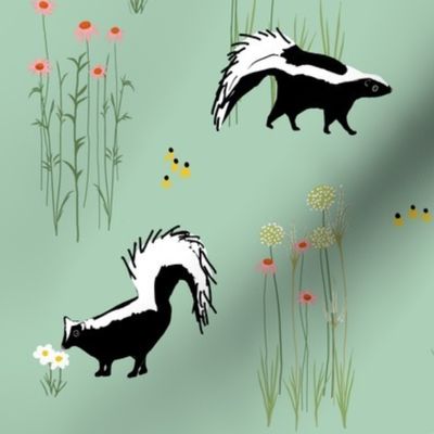 Skunks and Wildflowers