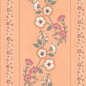 Audrey Vine Floral Peach fuzz