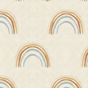 Boho Rainbows (Textured Beige)