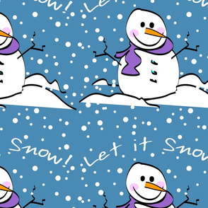 Snowman Let It Snow