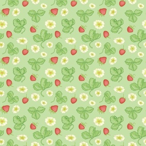 green_blossoms_strawberries_seaml_stock