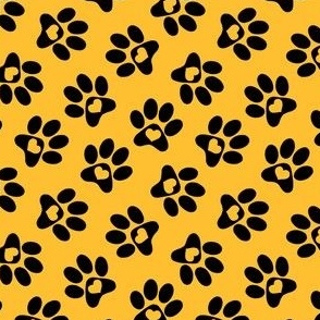 Pawsitively Heartwarming in yellow and black