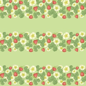 green_leavs_blossoms_border_strawberries_seaml_stock