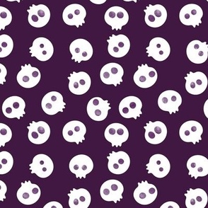 Skulls on Purple