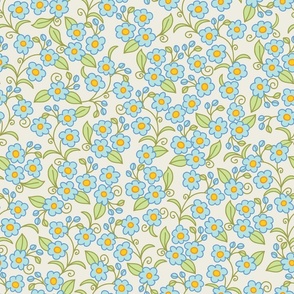 forget-me-not-floral pattern