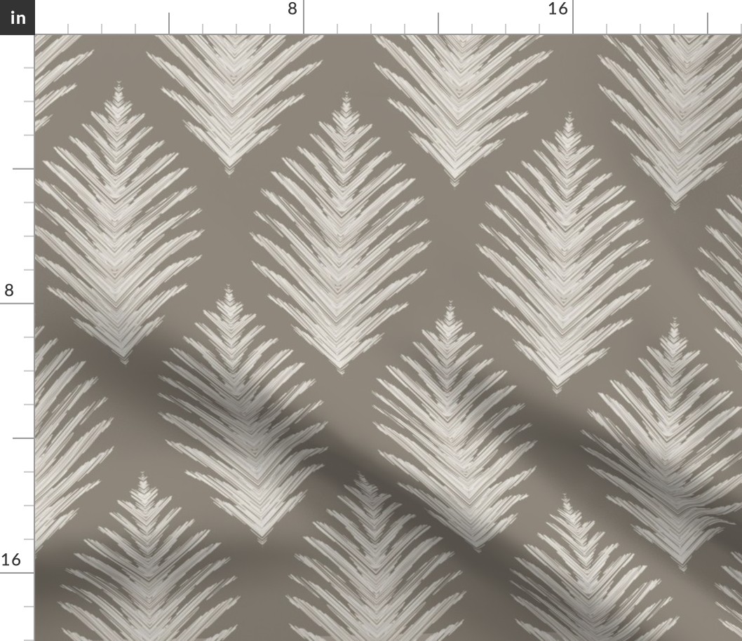 Custom Stag Leaves in  Mega Greige and Origami White  
