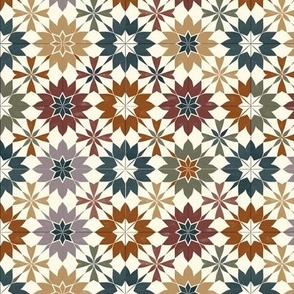 Patchwork style Moroccan tiles
