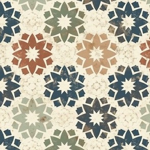 Moroccan tile stars with dirtlook