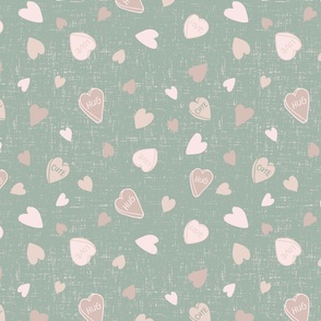 Candy-Hearts-Hazel Green-Taupe-Cream-Tossed