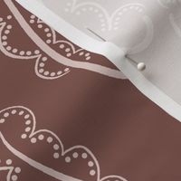 Polka Dot Feathers - Cocoa Rose Small