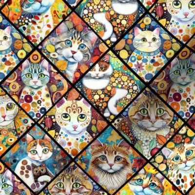 Small Funky Cat Patchwork