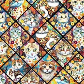 Small Funky Cat Patchwork