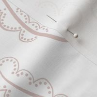 Polka Dot Feathers - White Rose Small
