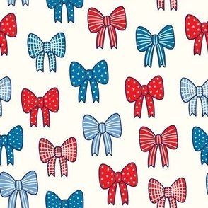 Red White and Blue Americana Bows 