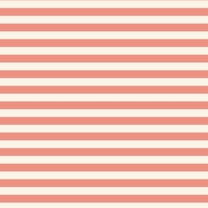 tiny stripes duotone · retro, coral, cream