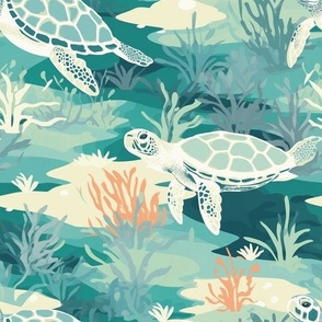 Serene Sea Turtles