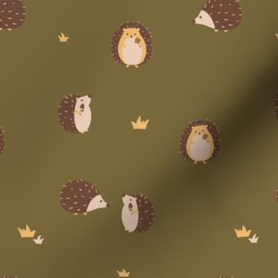 Hedgehog  village-Hedgehog-Dark olive