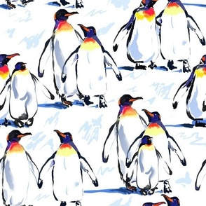 Emperor penguins | White | Medium