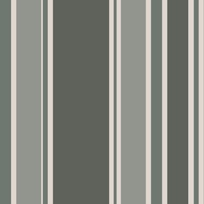 Sage Vertical Stripes-Large Scale