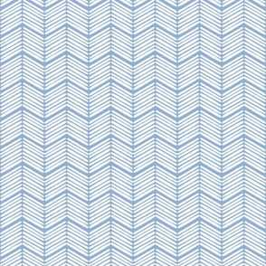 Blue-Gray Boho Chevron Stripes in Blue-Gray and White - Medium - Coastal Boho, Blue Coastal, Boho Blue8