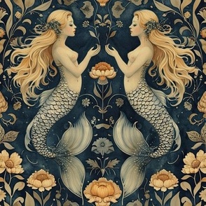 Art Nouveau Mermaids NSFW