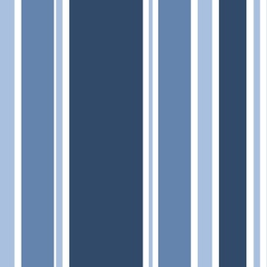 Blue Vertical Stripes-Large Scale