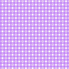 Heart Gingham_ Lilac_ Custom