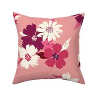 XL-1A-LAY ME DOWN IN THE FLOWERS_1A--valentines-floral-botanical-flower-love-hot pink-graphic flowers-pink-red-peach