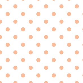 White With Peach Dots - Medium (2024 COTY collection)