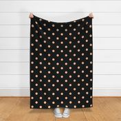 Black With Peach Dots - Large (2024 COTY collection)