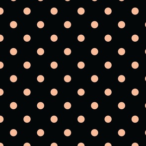 Black With Peach Dots - Medium (2024 COTY collection)
