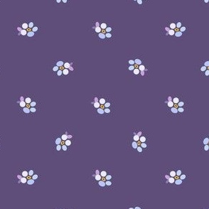 spring small forgetmenot purple pastel