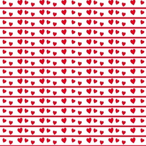 Red Hearts Lines