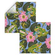 Frog  Party - Oversized Pattern