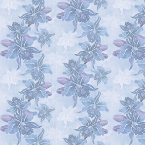 small-Cascade of Orchids-pale blue-violet with texture