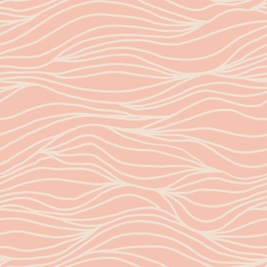 Tranquil pink waves / large for bedding and wallpaper / relaxing wallpaper for meditation Benjamin Moore teacup rose and pristine