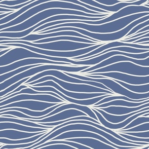 Tranquil blue waves / large for bedding and wallpaper / relaxing wallpaper for meditation Benjamin Moore blue nova and white dove
