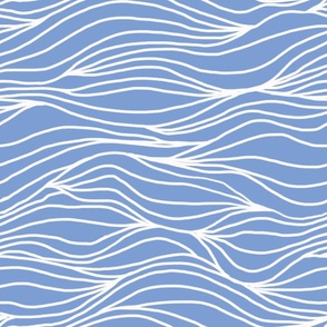 Tranquil blue waves / large for bedding and wallpaper / relaxing wallpaper for meditation