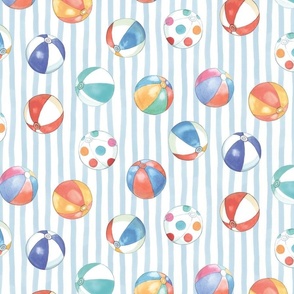 Beach Balls, stripe. Sea La Vie