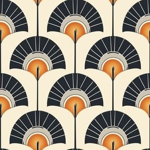 Retro vintage art deco style pattern