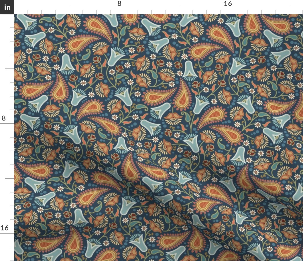 Godavari Floral Paisley Williamsburg Medium 