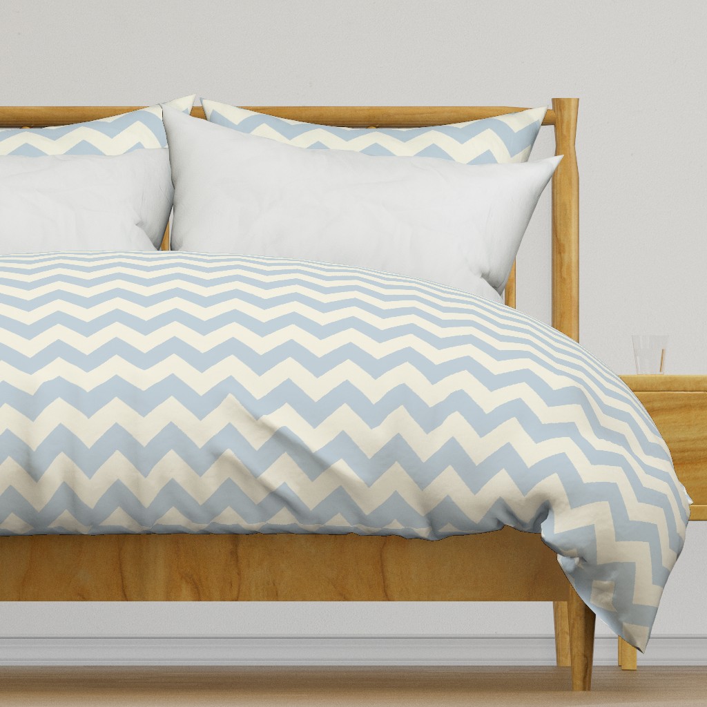 Geometric Chevrons Pale Blue