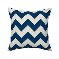 Geometric Chevrons Prussian Blue