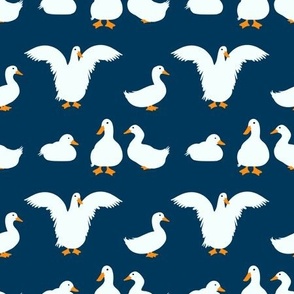 Ducks - Navy Blue