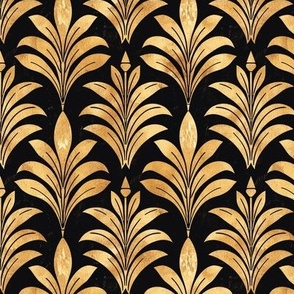 golden leaf art deco art nouveau great gatsby style