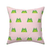 frog dots on light pink