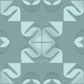 Sage mint green modern geometric squares