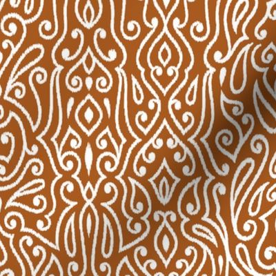 Boho Paisley Ikat Terracotta Medium