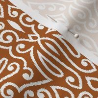 Boho Paisley Ikat Terracotta Medium