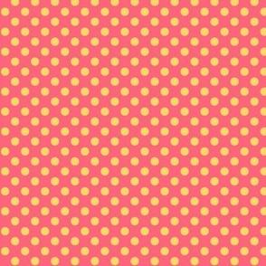 Polka Dots // x-small // Sweet Lemon Dots on Pinkalicious